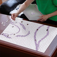 Aloha Lei Mikioi Puzzle Purple Polynesian Tribal Tatau Pattern - Polynesian Pride