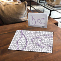 Aloha Lei Mikioi Puzzle Purple Polynesian Tribal Tatau Pattern - Polynesian Pride