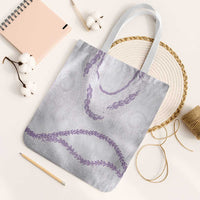 Aloha Lei Mikioi Tote Bag Purple Polynesian Tribal Tatau Pattern - Polynesian Pride