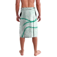 Aloha Lei Mikioi Lavalava Sage Green Polynesian Tribal Tatau Pattern
