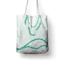 Aloha Lei Mikioi Tote Bag Sage Green Polynesian Tribal Tatau Pattern - Polynesian Pride