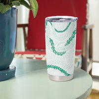 Aloha Lei Mikioi Tumbler Cup Sage Green Polynesian Tribal Tatau Pattern LT9 - Polynesian Pride