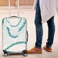 Aloha Lei Mikioi Luggage Cover Teal Polynesian Tribal Tatau Pattern LT9 Teal - Polynesian Pride