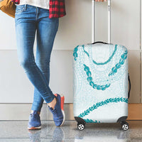 Aloha Lei Mikioi Luggage Cover Teal Polynesian Tribal Tatau Pattern LT9 - Polynesian Pride