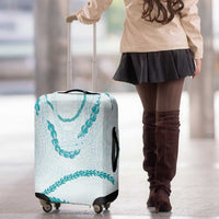 Aloha Lei Mikioi Luggage Cover Teal Polynesian Tribal Tatau Pattern LT9 - Polynesian Pride