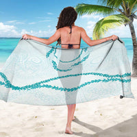 Aloha Lei Mikioi Sarong Teal Polynesian Tribal Tatau Pattern LT9 - Polynesian Pride