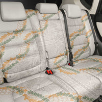 Aloha Pakalana and Puakenikeni Lei Back Car Seat Cover Beige Hawaiian Pattern