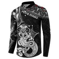 Personalised New Zealand Potae Pango Cricket Button Sweatshirt Special Maori Hei Tiki Tribal Tattoo