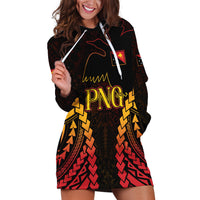 Custom Papua New Guinea Cricket Hoodie Dress Go Barramundis LT9 Black - Polynesian Pride