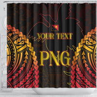 Custom Papua New Guinea Cricket Shower Curtain Go Barramundis