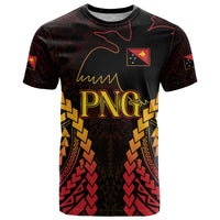 Custom Papua New Guinea Cricket T Shirt Go Barramundis LT9 Black - Polynesian Pride