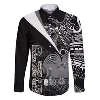 Custom Papua New Guinea Cricket Family Matching Mermaid Dress and Hawaiian Shirt Tribal Bird of Paradise Tattoo