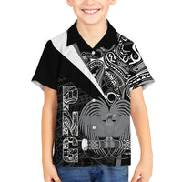 Custom Papua New Guinea Cricket Family Matching Tank Maxi Dress and Hawaiian Shirt Tribal Bird of Paradise Tattoo