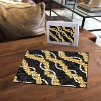 Aloha Melemele Hibiscus Pikake Lei Puzzle Hawaiian Quilt Pattern