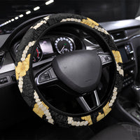Aloha Melemele Hibiscus Pikake Lei Steering Wheel Cover Hawaiian Quilt Pattern