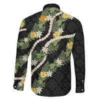 Puakenikeni Anthurium Pikake Lei Family Matching Puletasi and Hawaiian Shirt Hawaiian Quilt Pattern