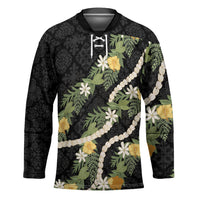 Puakenikeni Anthurium Pikake Lei Hockey Jersey Hawaiian Quilt Pattern