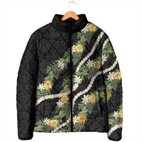 Puakenikeni Anthurium Pikake Lei Padded Jacket Hawaiian Quilt Pattern