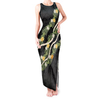 Puakenikeni Anthurium Pikake Lei Tank Maxi Dress Hawaiian Quilt Pattern