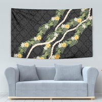 Puakenikeni Anthurium Pikake Lei Tapestry Hawaiian Quilt Pattern