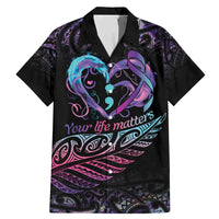 Personalised Your Life Matters Family Matching Mermaid Dress and Hawaiian Shirt Suicide Prevention Awareness Semicolon Heart