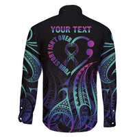 Personalised Your Story Isn't Over Family Matching Tank Maxi Dress and Hawaiian Shirt Suicide Prevention Awareness Semicolon Heart