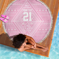 Custom New Zealand Basketball Indigenous Beach Blanket - Polynesian Pride