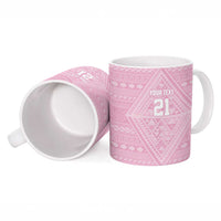 Custom New Zealand Basketball Indigenous Ceramic Mug - Polynesian Pride