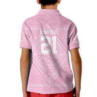 Custom New Zealand Basketball Indigenous Kid Polo Shirt LT9 - Polynesian Pride