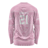 Custom New Zealand Basketball Indigenous Long Sleeve Shirt LT9 - Polynesian Pride