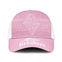 New Zealand Basketball Indigenous Mesh Trucker Cap LT9 One Size White Pink - Polynesian Pride
