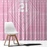 Custom New Zealand Basketball Indigenous Window Curtain - Polynesian Pride