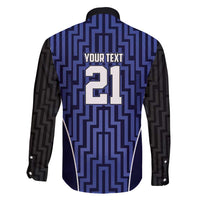 Custom Basketball New Zealand Family Matching Puletasi and Hawaiian Shirt Blue Maori Ta Moko Indigenous LT9 - Polynesian Pride