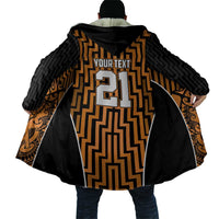 Custom Basketball New Zealand Cloak Gold Maori Ta Moko Indigenous - Polynesian Pride
