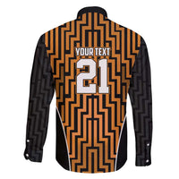 Custom Basketball New Zealand Family Matching Short Sleeve Bodycon Dress and Hawaiian Shirt Gold Maori Ta Moko Indigenous - Polynesian Pride