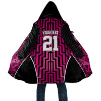 Custom Basketball New Zealand Cloak Pink Maori Ta Moko Indigenous - Polynesian Pride