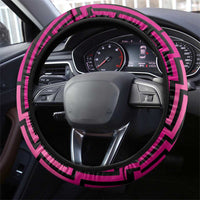 Basketball New Zealand Steering Wheel Cover Pink Maori Ta Moko Indigenous - Polynesian Pride
