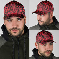 Basketball New Zealand Classic Cap Red Maori Ta Moko Indigenous LT9 - Polynesian Pride