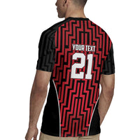 Custom Basketball New Zealand Rugby Jersey Red Maori Ta Moko Indigenous - Polynesian Pride