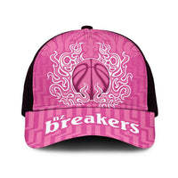 New Zealand Mesh Trucker Cap Fire Basketball Maori Tribal Pink LT9 One Size Black Pink - Polynesian Pride