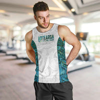 Custom New Zealand Aotearoa Men Tank Top Green Maori Paua Shell Indigenous - Polynesian Pride