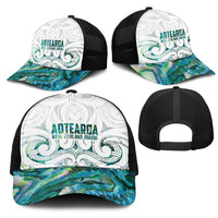 New Zealand Aotearoa Mesh Trucker Cap Green Maori Papua Shell Indigenous LT9 - Polynesian Pride