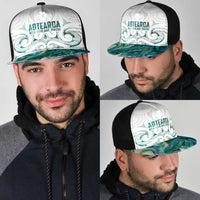 New Zealand Aotearoa Mesh Trucker Cap Green Maori Papua Shell Indigenous LT9 - Polynesian Pride
