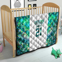 Custom New Zealand Aotearoa Quilt Green Maori Paua Shell Indigenous LT9 - Polynesian Pride
