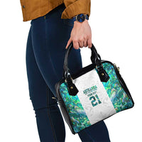 Custom New Zealand Aotearoa Shoulder Handbag Green Maori Paua Shell Indigenous LT9 - Polynesian Pride