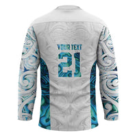 Custom New Zealand Aotearoa Hockey Jersey Maori Paua Shell Indigenous LT9 - Polynesian Pride