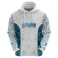 Custom New Zealand Aotearoa Hoodie Maori Paua Shell Indigenous - Polynesian Pride