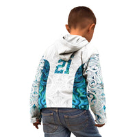 Custom New Zealand Aotearoa Kid Hoodie Maori Paua Shell Indigenous LT9 - Polynesian Pride