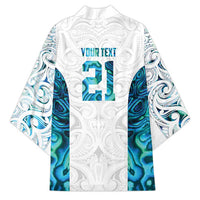 Custom New Zealand Aotearoa Kimono Maori Paua Shell Indigenous - Polynesian Pride