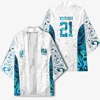 Custom New Zealand Aotearoa Kimono Maori Paua Shell Indigenous - Polynesian Pride